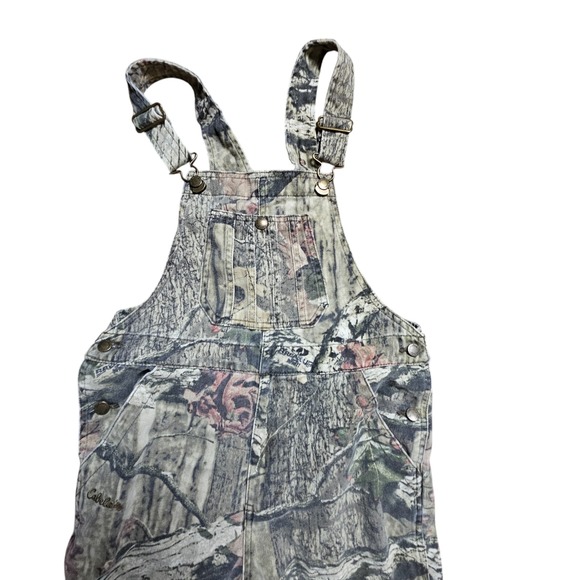 Cabela's Bib Overalls Kids M Camo Camouflage Hunting Outdoor Cotton Blend - Picture 6 of 10